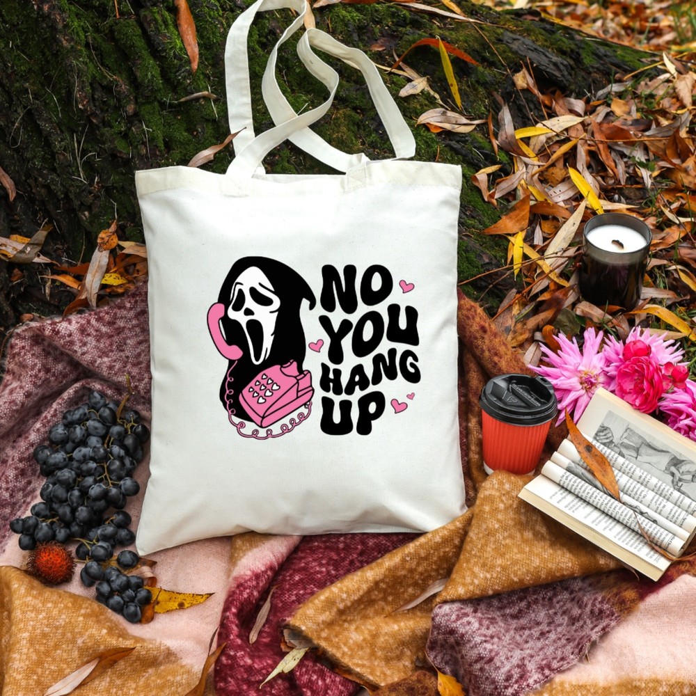 No You Hang Up Ghostface Tote Bag